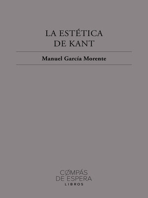 cover image of La estética de Kant